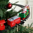 thumbnail image 4 of Christmas Hanging Track Toy Set with Light & Sound, Steam Train Around Christmas Tree for Boys Girls 3-12, Unique Decoration and Gift for Kids, 4 of 8