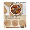 thumbnail image 4 of Cork Trivet, 6 Pcs High Density Thick Square Cork Trivets for Hot Dishes, 8 Inch Multifunctional Co, 4 of 5