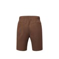 thumbnail image 3 of Lmnyox Mens Casual Shorts Loose Plain Elastic Waist Cotton Linen Shorts Vintage Summer Beach Shorts with Pocket, 3 of 6