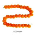 thumbnail image 3 of Rirozkan Artificial Marigold Flower Garland, 59.06 Inch Hanging Floral for Party, Home, Mantel, Indoor Outdoor, 3 of 6