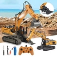thumbnail image 1 of Fiudx Ofertas Flash Del Día Excavadora Con Control Remoto Juguete Rc 1:20 Excavadora Rc Juguete Tractor De Construcción De Aleación, Camión Rc Recargable De 11 Canales Con Luces Sonidos Transmisor De, 1 of 7