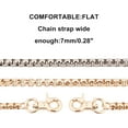 thumbnail image 2 of 1set 2pcs 2 Colors 46.4Inch Iron Lantern Chain Strap Alloy Swivel Clasps Handbag Chains Purse Chain Straps Shoulder Cross Body Chains Purse Making Supplies, 2 of 8