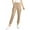 Camel, variant on Love Tree Women's Juniors High Rise Crop Linen Jogger Pants (Medium, Mauve)