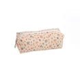 thumbnail image 2 of Gallickan Floral Print Plush Pencil Pouch Yellow Multifunctional Makeup Brush Bag for Children Teenagers School Office Travel Organizer, 2 of 7