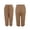 Coffee, variant on Women's Summer Casual Elastic Drawstring Capri Pants, Side Pocket Rolled Cuff Hem Soft Breathable Loose Harem Capri Office Daily Casual Long Trousers, Green S