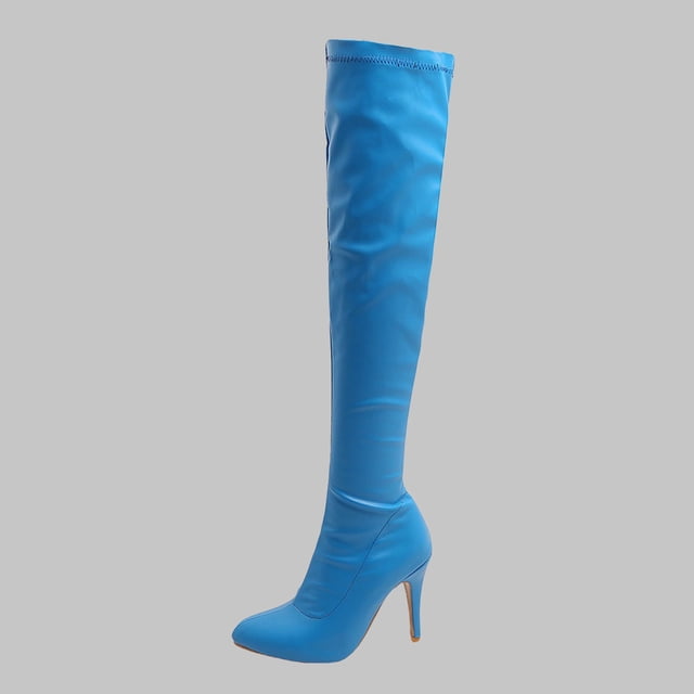 DPTALR Chaussures pour Femmes Aguichant d'Hiver à Talons Hauts Fins Pointus