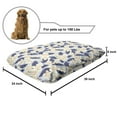 thumbnail image 2 of Floral Pet Bed, Frangipani and Leaves Details Plumeria Pastel Colored Pattern, Resistant Pad for Dogs and Cats Cushion with Removable Cover, 24" x 39", Pale Ceil Blue and Multicolor, by Ambesonne, 2 of 4