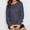 Dark Blue, variant on Women's Casual Sweatshirts Fashion Y2K Wavy Stripes Printed Long Sleeve Shirts Fall Winter Clothing Loose Crewneck Pullover Tops