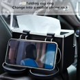 thumbnail image 4 of Car Armrest Storage Box, 2024 Creative Car Seat Organizer with Foldable Cup Holder, Car Console Side Organizer, Multifunctional Car Seat Organizer for Water Cup, Paper Towels, Mobile Phones (Beige), 4 of 5