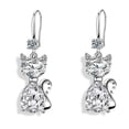 thumbnail image 3 of YYKihy Fashion Earrings Stainless Steel Round Earrings Women Creative Earrings Diamond Dangling Crystal Earrings For Women, 3 of 6