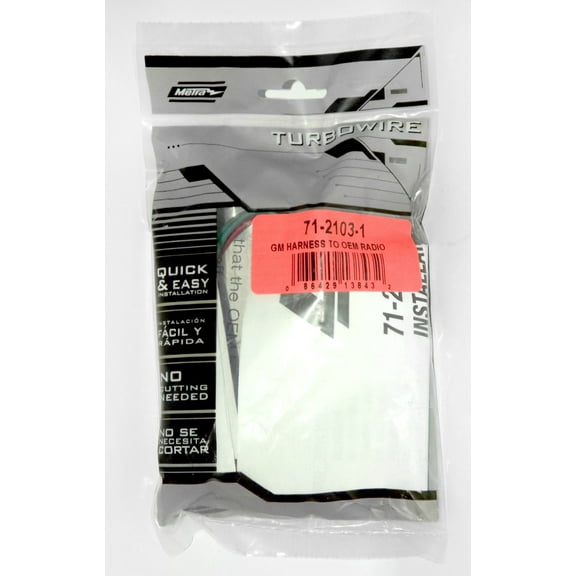 Metra Turbowire OEM Wire Harness for Chevrolet Malibu 2004-08 Model ID 71-2103-1