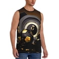 thumbnail image 2 of Fuzoiu Casino Cards Print Men's Sleeveless T-shirt,Sleeveless Tee Shirts,Quick-Dry Athletic Tank Top for Gym, Running, Sports & Outdoor Activities-X-Large, 2 of 7