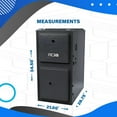 thumbnail image 2 of ACiQ 96% 100000 BTU Two Stage Gas Furnace with LP Kits - 24.5" Width Upflow/Horizontal | R32, 9-Speed, HVAC Gas Heater, 2 of 8