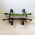 thumbnail image 4 of StoreYourBoard Avon Wakeboard Storage Rack, 2 Level Wall Mount Water Ski and Wake Surf Board Organizer, Natural Wood and Solid Steel, Holds 100 lbs, 4 of 6