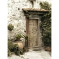thumbnail image 2 of Poinski, Dianne 19x24 Black Ornate Wood Framed with Double Matting Museum Art Print Titled - Montefioralle Door, 2 of 4