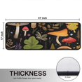 thumbnail image 5 of Kitchen Rugs Sets Of 2,Colorful Mushroom Leaf Black Pattern Anti Fatigue Kitchen Mat Rugs Non Slip Washable,Decorative Kitchen Floor Mats for Kitchen,Sink,Laundry,17"x47"+17"x47", 5 of 5