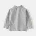 thumbnail image 4 of Esaierr Toddler Thickened T-Shirt for Baby Boys T-Shirt Winter Long-Sleeve Warm Classic Cosy Top Shirts for 1-6Y, 4 of 5