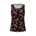 thumbnail image 4 of Fotbe Watermelon Womens Loose Fit Casual Flowy Slim-Fit Tank Tops Athletic Round Neck Trendy Sleeveless Summer Tops for Gym and Yoga-Large, 4 of 9