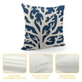 thumbnail image 4 of MLJA Throw Pillow Cover Beach Nautical Coral Reef Sea Fan Navy Blue Sailing Lighthouse Starfish Ocean Home Decor Pillowcase Square Cushion Cover for Sofa Bed Couch, 4 of 5