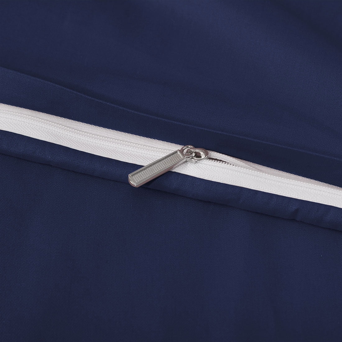 Unique Bargains 3 Pack 100% Cotton Body Pillow Cases Covers with Zipper Navy Blue 20" x 54"