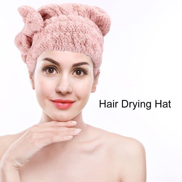 Gorro para secar el cabello con diseños espesantes efecto de secado fuerte absorción de agua gorro para envolver el cabello de secado rápido herramientas de salón en casa ANGGREK Otros