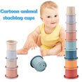 thumbnail image 4 of 8x Vasos apilables Juguetes educativos de inteligencia para bebés Color aleatorio (Un animal) Ndcxsfigh  Nuevos Originales, 4 of 8