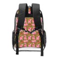 thumbnail image 2 of Easygdp Cartoon Pigs Clear Backpack, Transparent Bookbag for School for Women Men, Capacity Clear Bag for College, Travel, 2 of 7