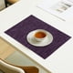 thumbnail image 4 of CaiYueKe Double Sided Heat Insulating Placemat Non Slip Washable Kitchen Dining Table Protector Mat for Home Decor Western Style Wipeable Faux Leather Decorative, 4 of 7
