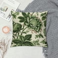 thumbnail image 2 of Nawypu Chinoiserie Pillow Covers Green Orange Floral Throw Pillow Covers Square Farmhouse Flower Pillow Cases Cushion Covers for Bedroom Living Room Sofa Couch Outdoor Decor, 2 of 5