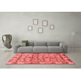thumbnail image 3 of Ahgly Company Indoor Rectangle Abstract Red Modern Area Rugs, 4' x 6', 3 of 4