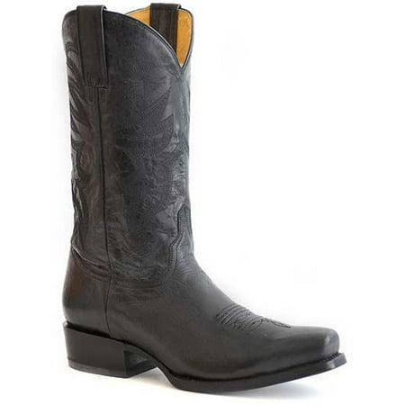 

Men s Roper Parker Leather Boots Handcrafted Black