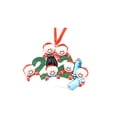 thumbnail image 2 of Resina De Navidad Navidad Familia Diy Bendiciones Escritas A Mano Colgantes De Muñeco De Nieve Regalo Para Amigo O Familia Speravity HA040823-22, 2 of 6