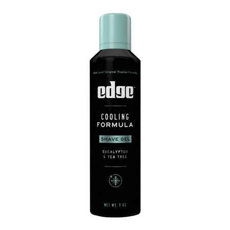 Pack of 4 Edge Mens Cooling Shave Gel, Eucalytpus & Tea Tree Scent, Foaming Men's Shave Cream - 7 oz - Package may vary