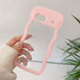 thumbnail image 4 of Funda de teléfono transparente Ins Cute Wave para Google Pixel 9 A Pro 8 7 Color de macarrón para niñas, funda transparente creativa a prueba de golpes, 4 of 4