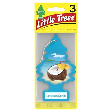Little Trees Air Freshener Caribbean Colada Fragrance 3-Pack