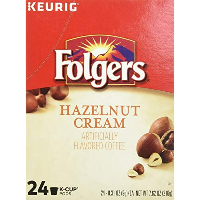 Folgers hazelnut shop cream k cups