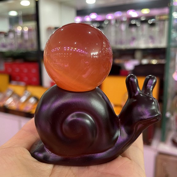 MLINS  Solar Gazing Ball Meditation Orbs Stand Home Decoration Office