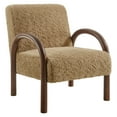 thumbnail image 2 of Lunet Faux Shearling Accent Armchair in Sand, 2 of 9