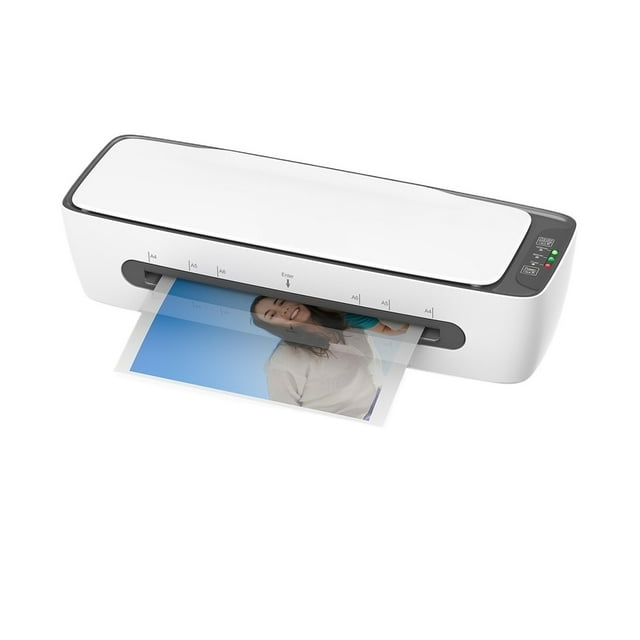 Desktop Laminator Machine Set Multifunctional Hot/Cold Lamination With Paper Cutter Trimmer Rounder Hole Puncher For A4/A5/A6 ,Fast Heat