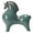 Green, variant on nvzhuang Horse Statue Ceramic Tang Horse Figurine Chinese Feng Shui Tabletop Decor for Living Room Home Office