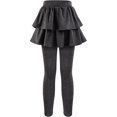 thumbnail image 6 of Girls School Uniform Pants Leggings with Skirts Stretch Warm Jegging 4-12 Years, 6 of 8