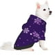 thumbnail image 2 of Fotbe Crystal Purple Snowflake Sudadera con Estampado para Perros Pequeños – Suéter con Capucha para Mascotas, Tela Suave de Forro Polar con Bolsillo-Large, 2 of 7