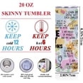 thumbnail image 2 of Nurse Gifts Nurse Essentials, Inspirational Nurse Christmas Birthday Affirmations Gifts Nursing 20 oz Skinny Tumbler Stainless Steel Insulated Tumblers Coffee Mug Thermal Travel Cup with Lid, 2 of 7