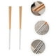 thumbnail image 4 of 2 pares de palillos de cocina antideslizantes de acero inoxidable para fideos, 4 of 6