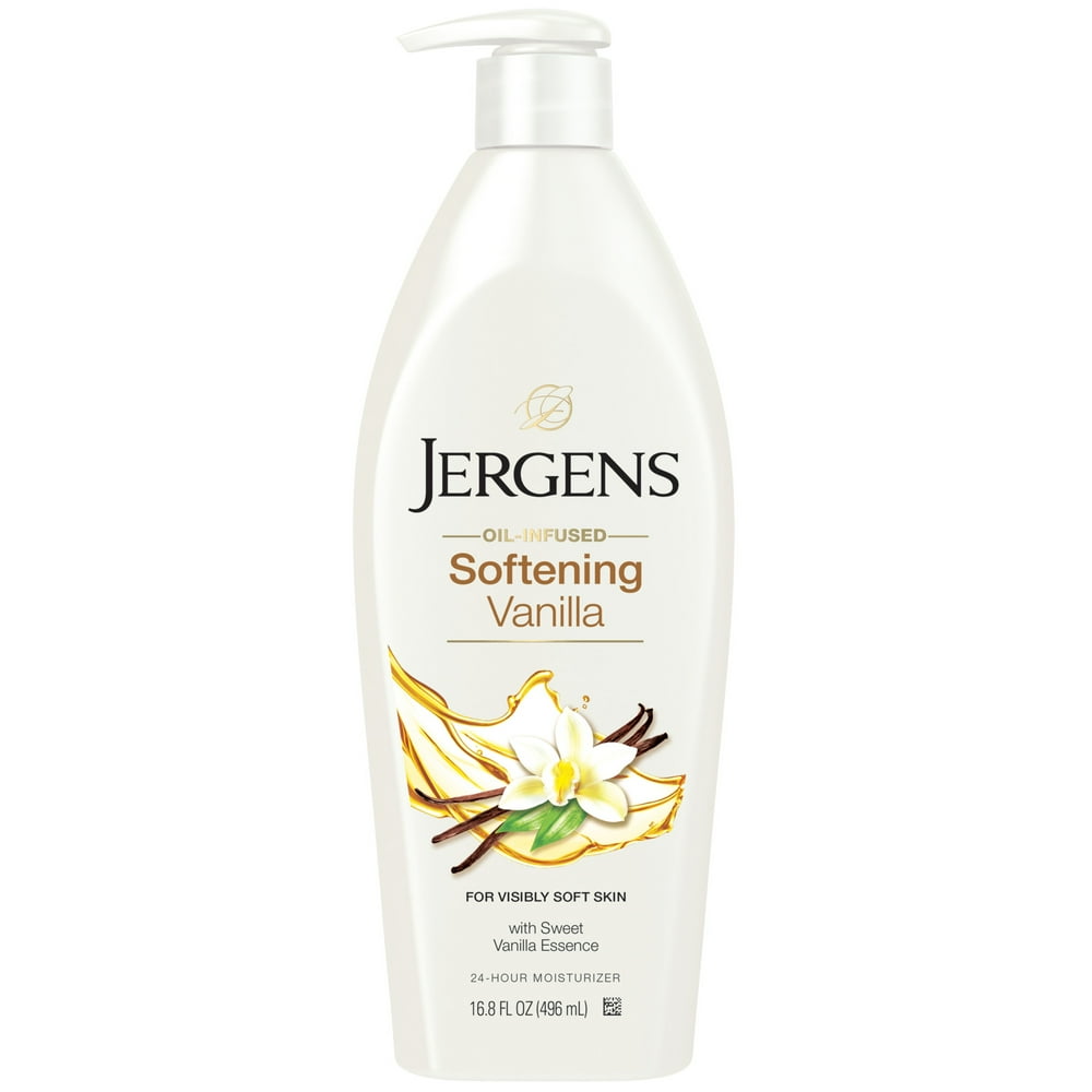 Jergens Softening Vanilla OilInfused Lotion w/ Vanilla Essence, 16.8