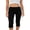 Black, variant on LMLYSoH Women’s Capri Pants Leggings Dots Print/Solid Color Low Waist Cropped Pants
