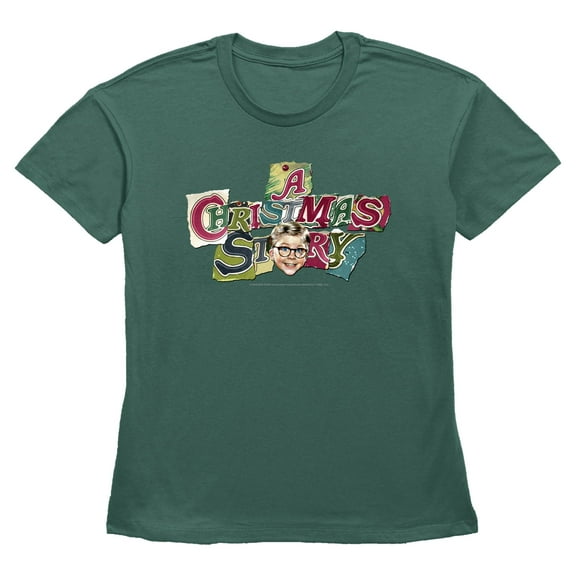 Womens A Christmas Story Ralphie Festive Logo T Shirt