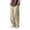Khaki, variant on Men's Cargo Pants Elastic Waist Pockets Hop Baggy Casual Fashion Pants Stocking Sock Pants Cargo