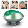 thumbnail image 4 of Mini masajeador eléctrico para cabeza, portátil, impermeable, recargable, con 4 garras de masaje, color verde, 4 of 12