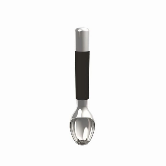 Core Kitchen Black/Silver Stainless Steel/TPR Ice Cream Scoop